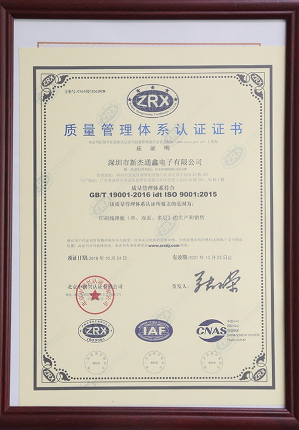 System Certificate